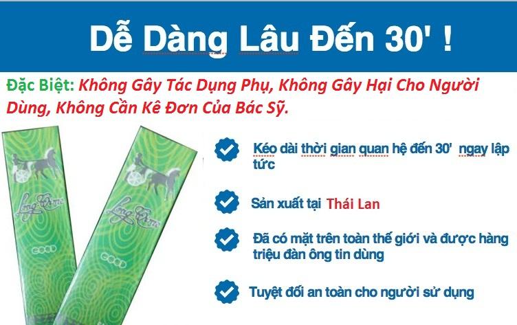 Chai xịt Long Time chống xuất tinh sớm kéo dài quan hệ hiệu quả