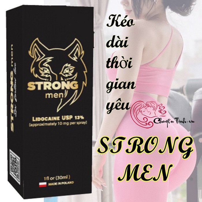 Cung cấp Chai xịt chống xuất tinh sớm Strong Men hàng mới về