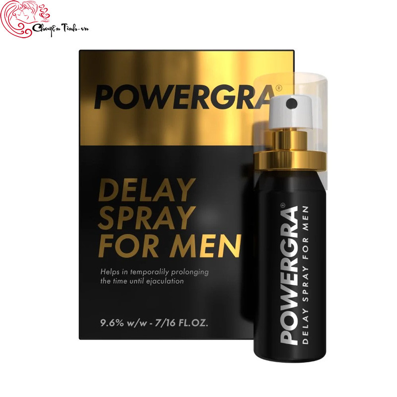 Chai xịt kéo dài thời gian Powergra Delay Spray cho nam hiệu quả 