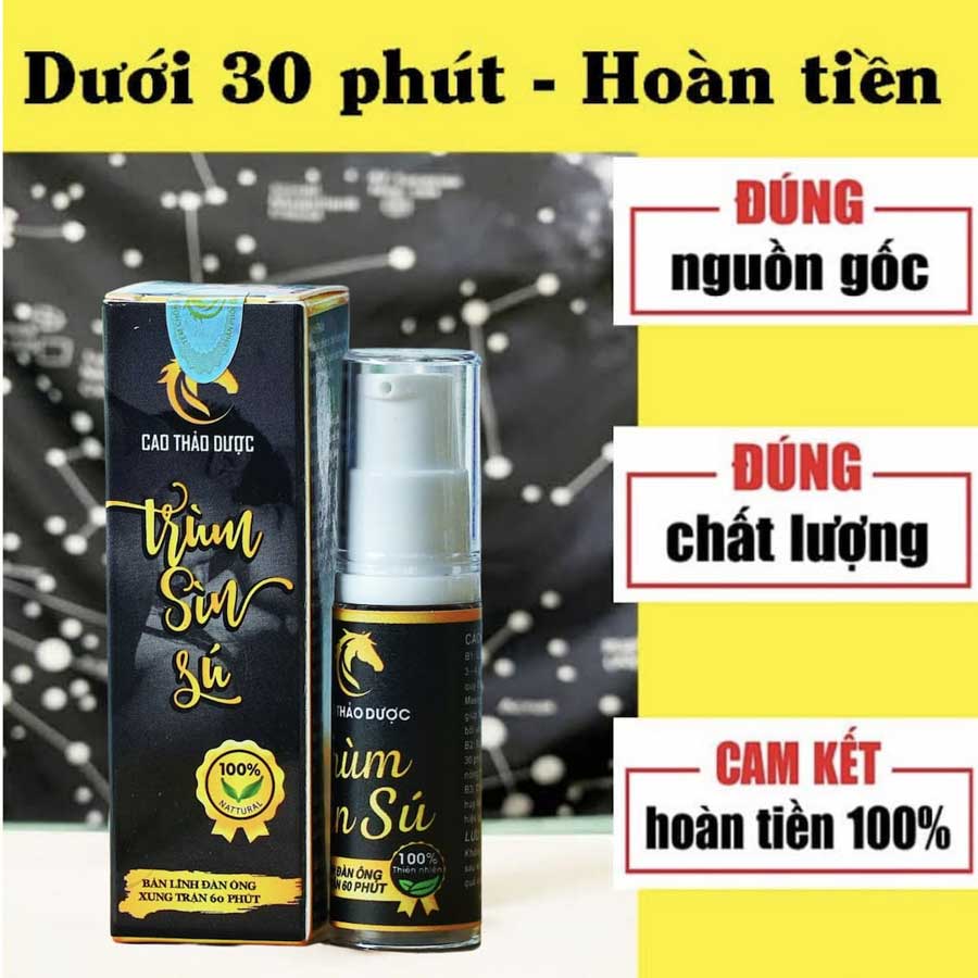 Sìn Sú Xịt Chống Mệt Mỏi Tăng Lực Xuất Tinh Mạnh Mẽ