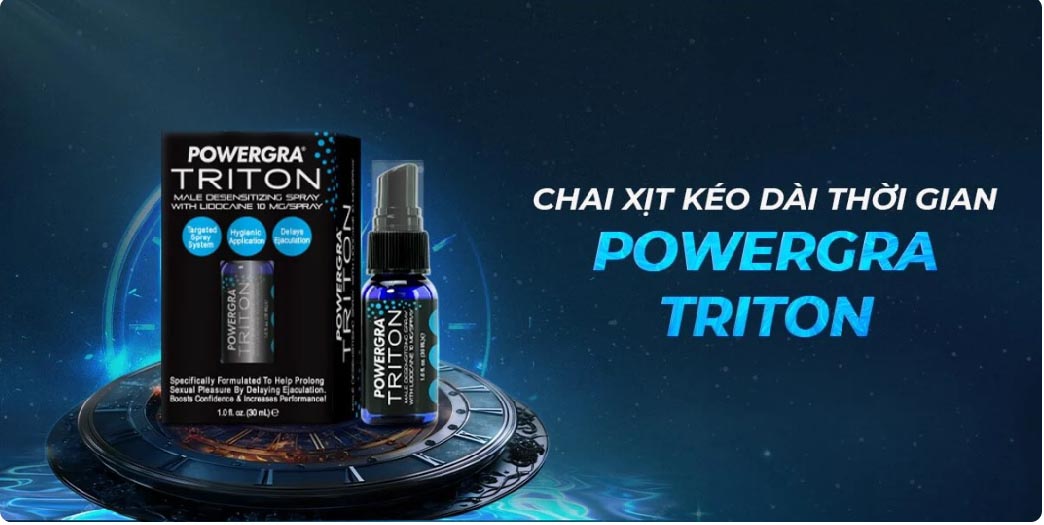 Chai xịt Powergra Triton Chống xuất tinh sớm Kéo dài quan hệ