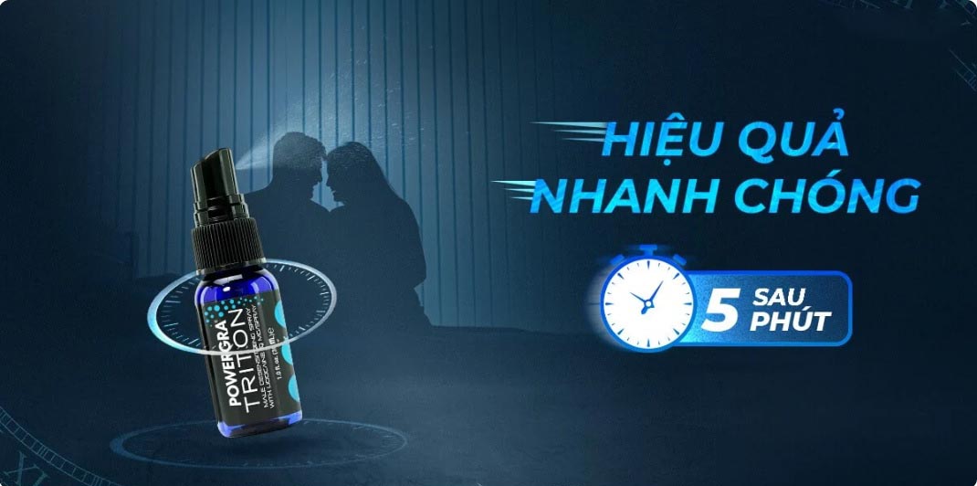 Sỉ Chai xịt chống xuất tinh sớm Powergra Triton chính hãng Sỉ Chai xịt chống xuất tinh sớm Powergra Triton chính hãng