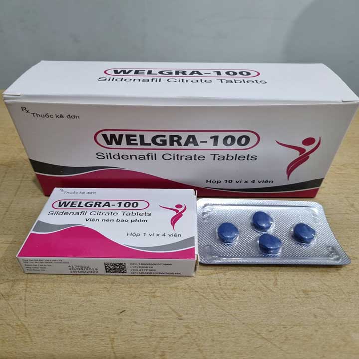 Welgra 100mg Ấn Độ tăng cường sinh lý nam, hiệu quả vượt trội