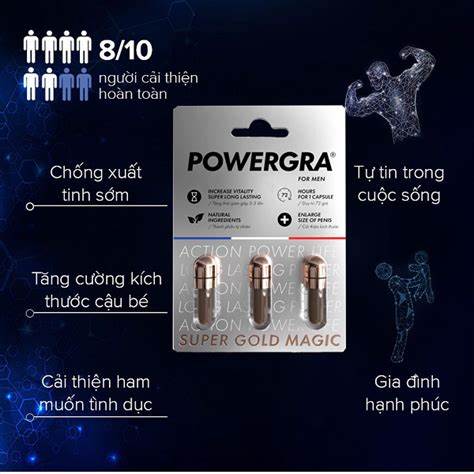 Powegra For Men tăng cường sinh lực mạnh mẽ hiệu quả ngay