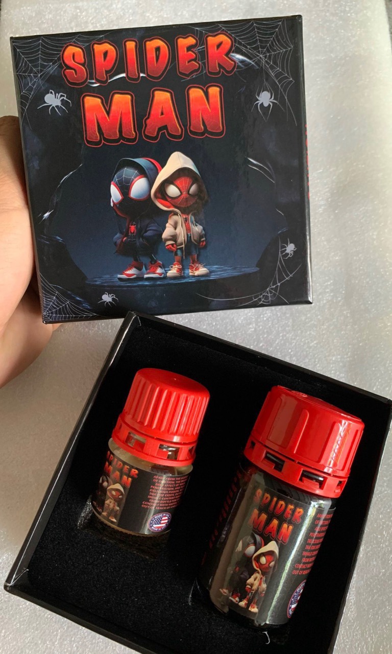 Popper Spiderman Combo 2 Chai 40ml+20ml Tăng Hưng Phấn Giảm Đau Quan Hệ 