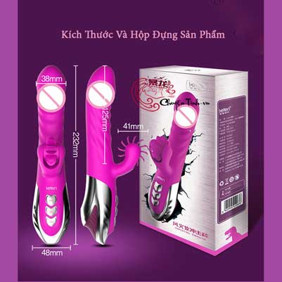 Dương vật Leten Wheel Thrusting rung thụt massage điểm G Mỹ