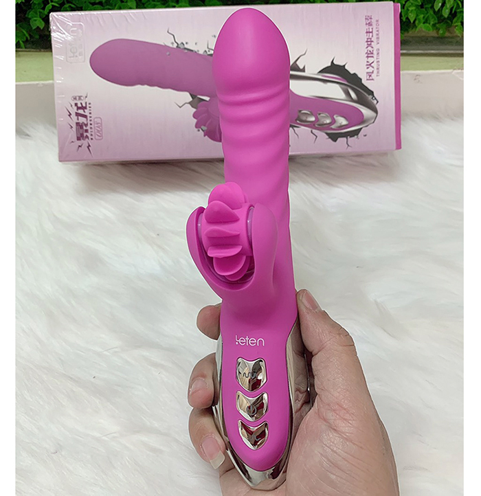 Dương vật Leten Wheel Thrusting rung thụt massage điểm G Mỹ