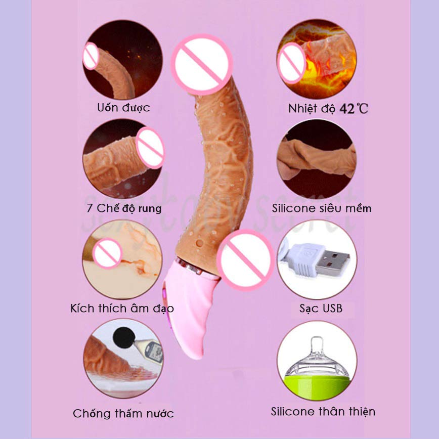 Dương Vật Giả Cao Cấp Joker Tỏa Nhiệt Mềm Mại Kích Thích