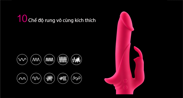 Dương vật silicon rung thúc Joko massage điểm G kích thích