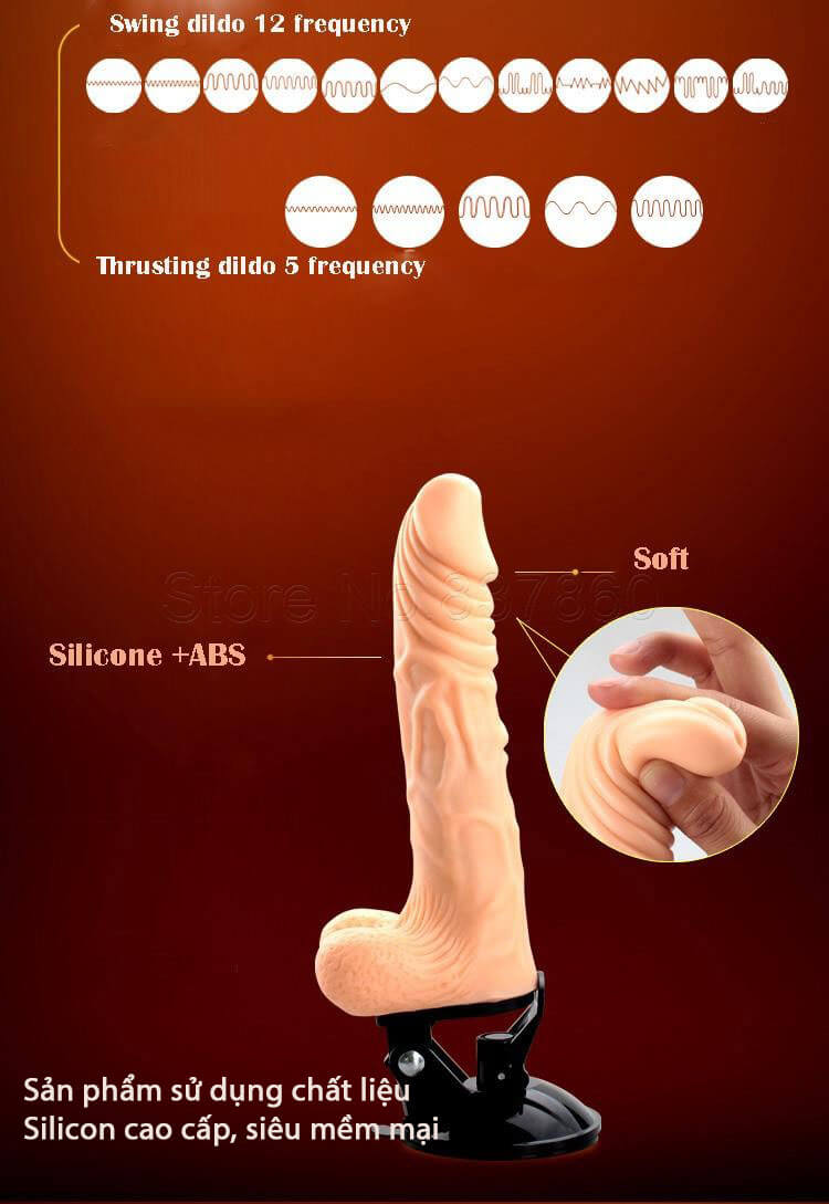 Máy rung siêu nhún điều khiển từ xa đế xoay đa chức năng