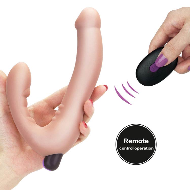 Silicone Double Ended Remote Control Vibrator