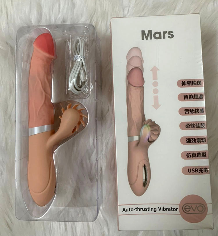 Dương vật giả cao cấp Evo Mars rung thụt liếm sưởi ấm phê