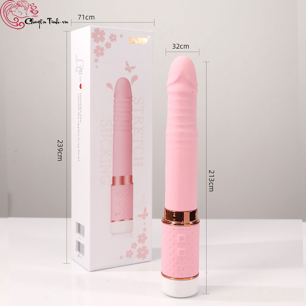 Dương vật giả rung thụt bú mút Yeain 2in1 pin sạc tự sướng 