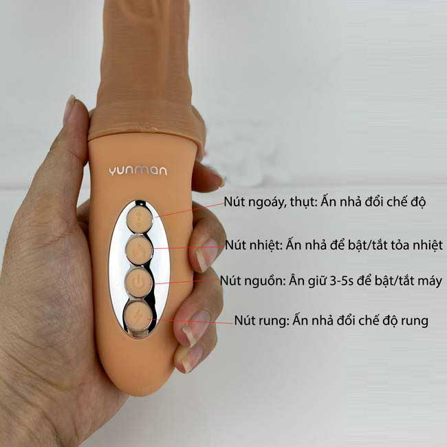 Dương vật giả Intense cao cấp rung ngoáy thụt tỏa nhiệt sảng khoái