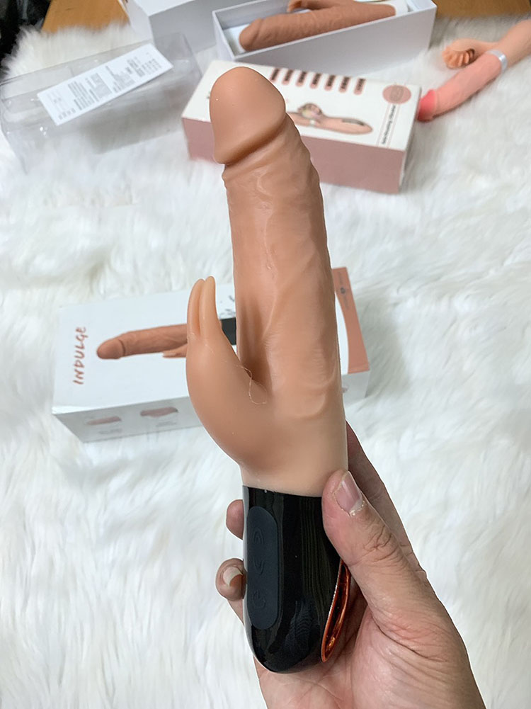 Dương vật giả siêu mạnh rung thụt có nhiệt kích thích cực đỉnh