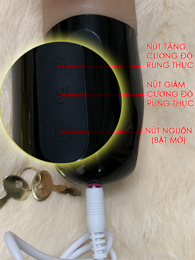 Dương vật giả siêu mạnh rung thụt có nhiệt kích thích cực đỉnh