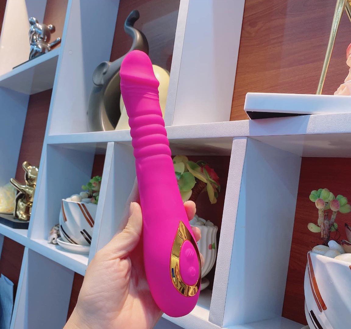 Máy massage điểm G 12 chế độ rung ngoáy kích thích cực phê