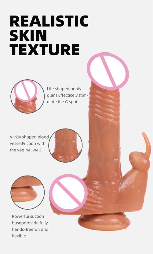 Dương vật giả gắn tường tai thỏ rung thụt ngoáy nhiệt ấm