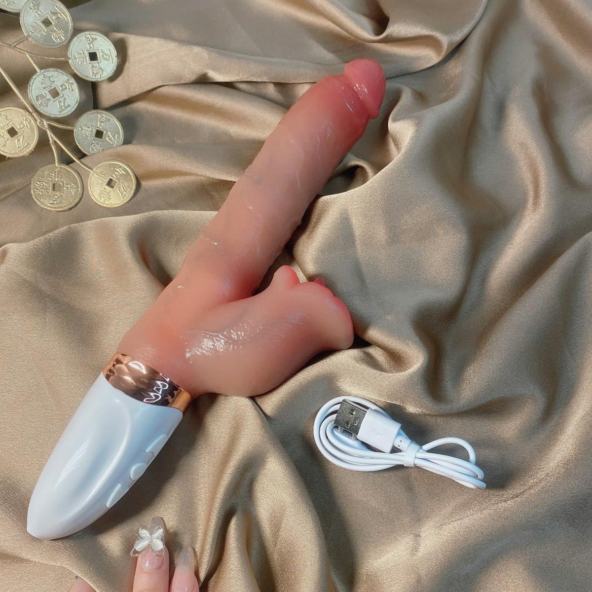 Dương vật giả rung thụt giật siêu kích thích 10 chế độ