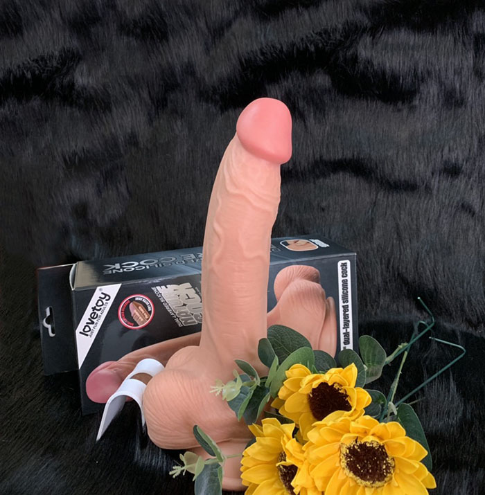 Dương Vật Cầm Tay Lovetoy Silicon Mềm Mại Kích Thích