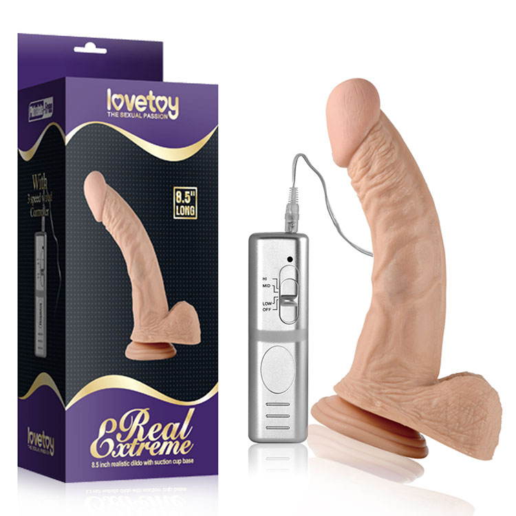Dương Vật Rung Kích Thích Lovetoy Extrem 8.5 Inch Silicon Mềm