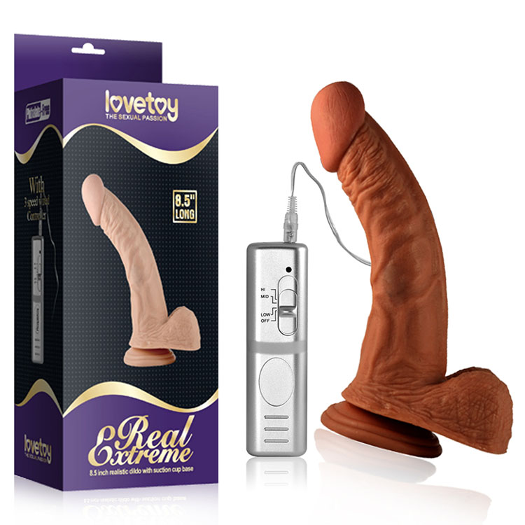 Dương Vật Rung Kích Thích Lovetoy Extrem 8.5 Inch Silicon Mềm