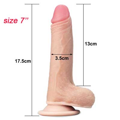 Dương vật giả Lovetoy Sliding silicon y tế mềm mại an toàn sức khỏe