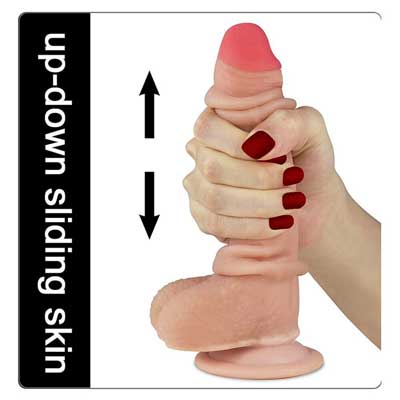 Dương vật giả Lovetoy Sliding silicon y tế mềm mại an toàn sức khỏe