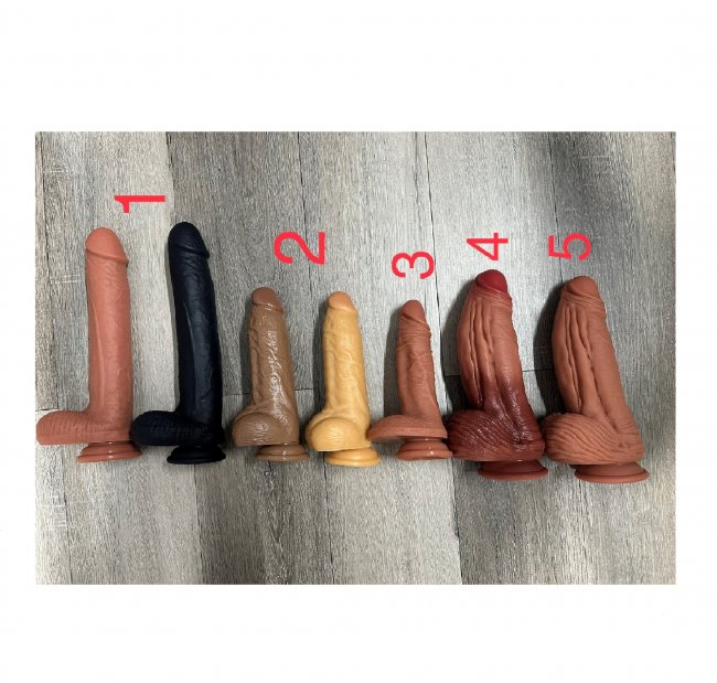 Dương vật giả gắn tường đa kích cỡ siêu mềm mại không rung