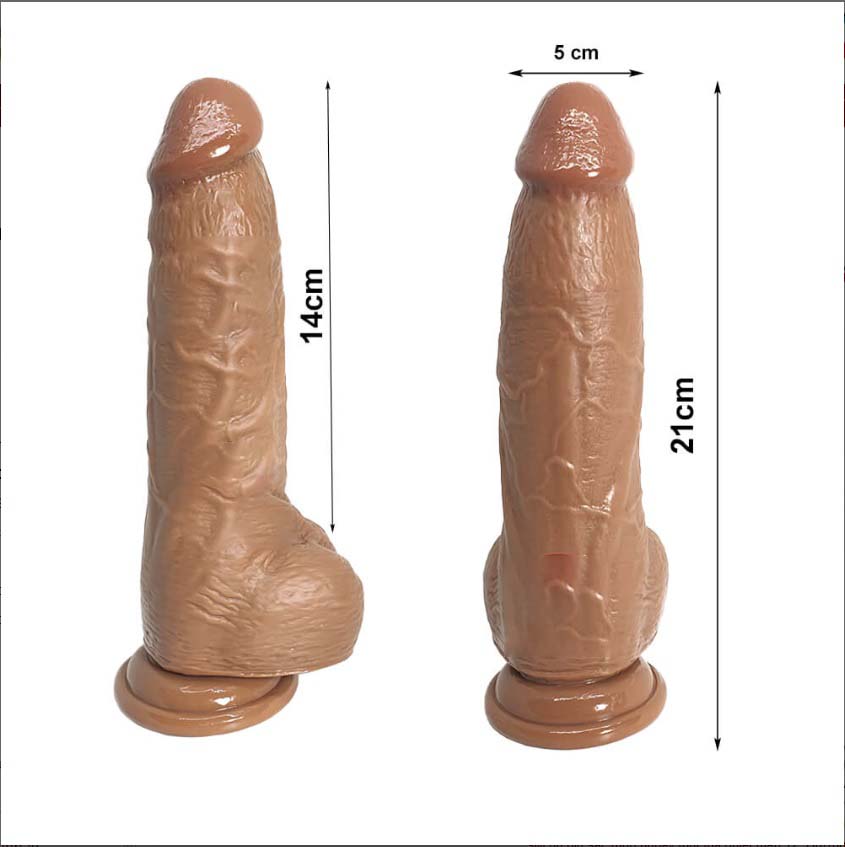 Dương vật giả gắn tường đa kích cỡ siêu mềm mại không rung