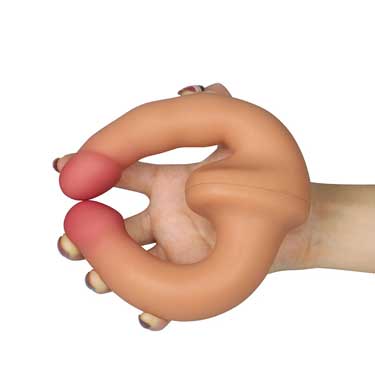 Lovetoy Double-Ended Lesbian Silicone Soft Vibrating Dildo