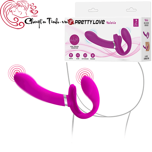 PrettyLove Valerie Double-Ended Vibrator Silicone for Lesbians