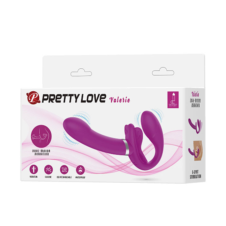  Review Dương vật hai đầu cho les có rung PrettyLove Valerie hàng xách tay