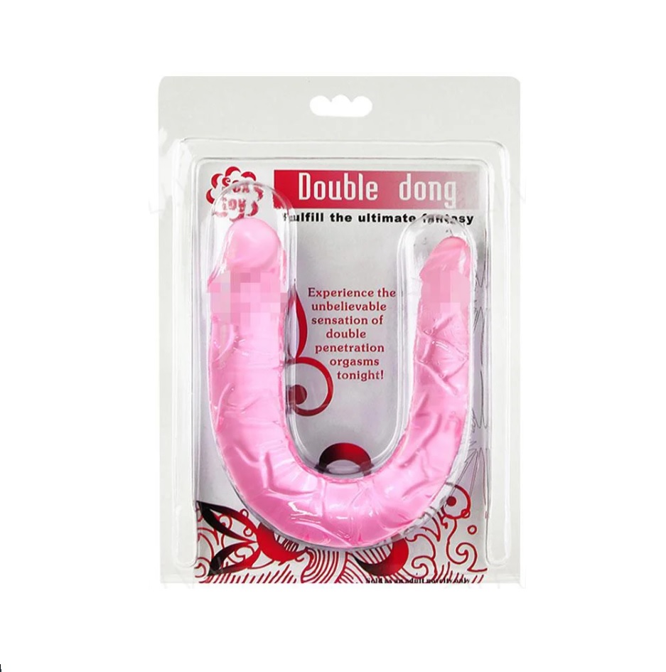 Double-Ended Dildo Silicone LGBT Soft Flexible Large Length