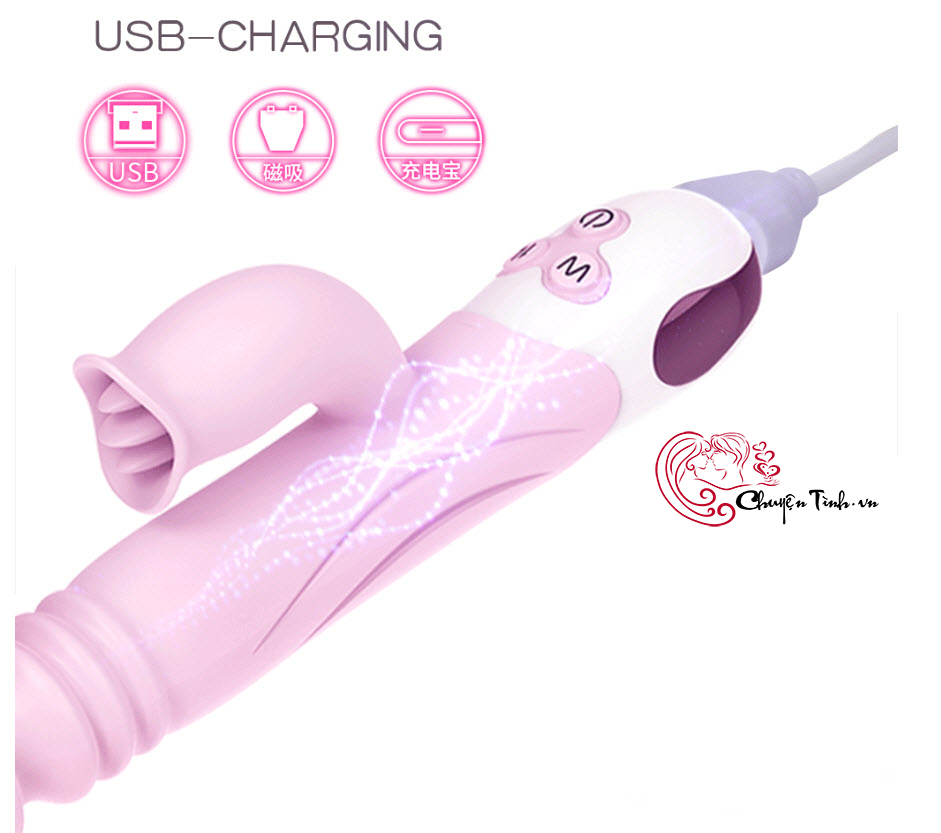 Dương vật rung thụt tự động Yeain silicon mềm mại kích thích mạnh