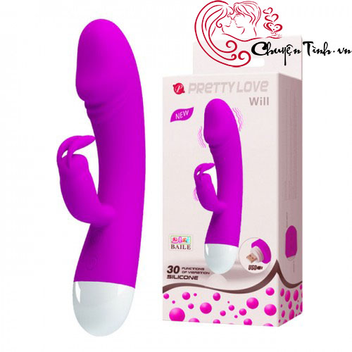 Dương vật massage PrettyLove Will rung điểm G silicon an toàn