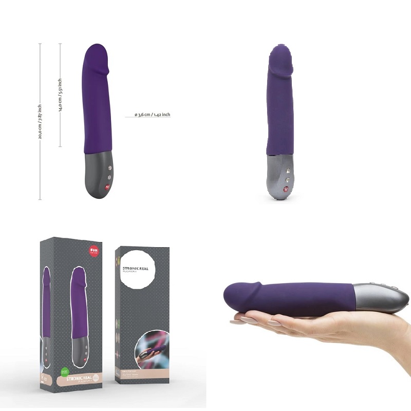 Dương Vật Giả Fun Stronic Real Rung Thụt Mạnh Kích Thích