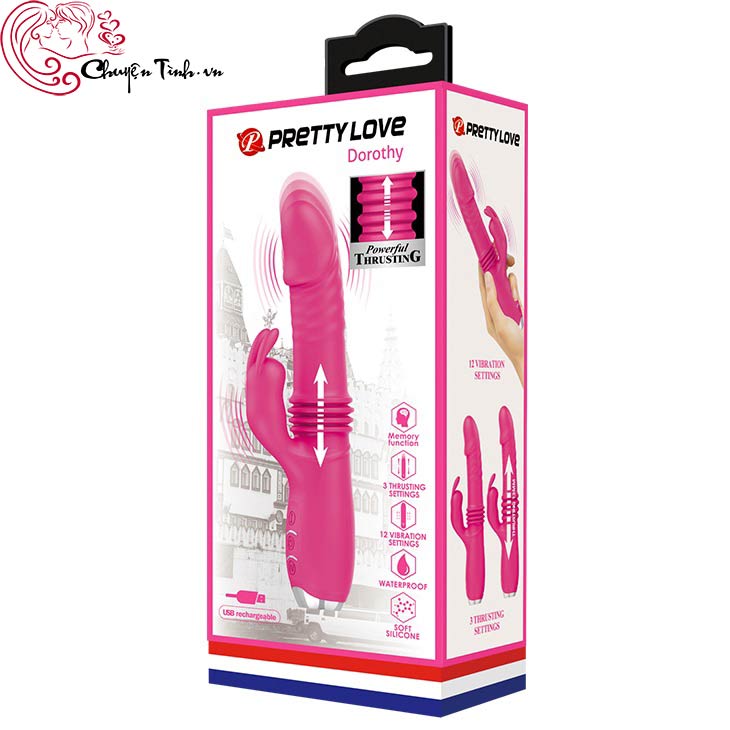 Dương vật giả mini siêu rung thụt massage điểm G âm vật nữ