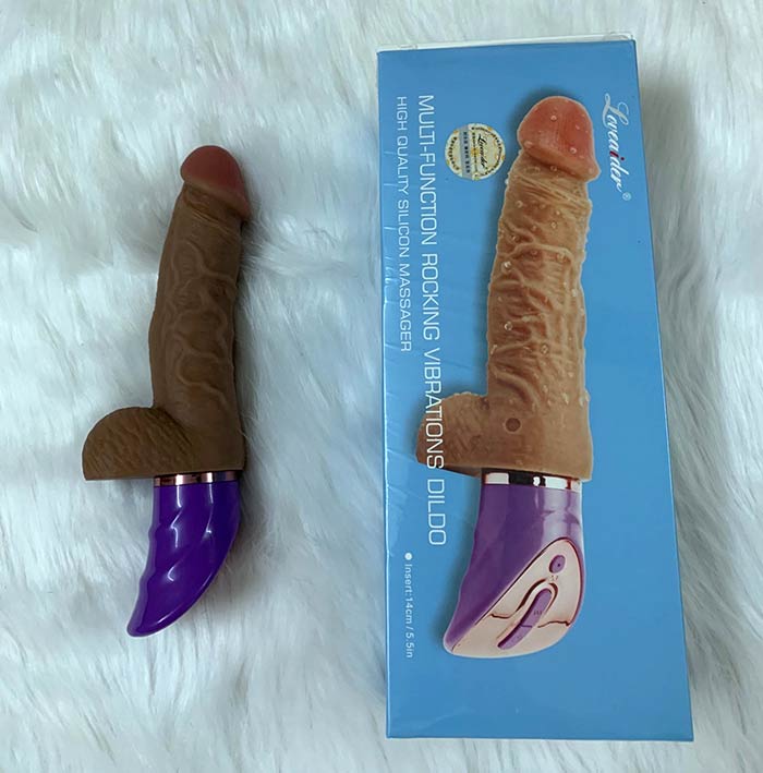 Dương vật Loveaider Rocking siêu mềm rung nhiệt kích thích cực mê