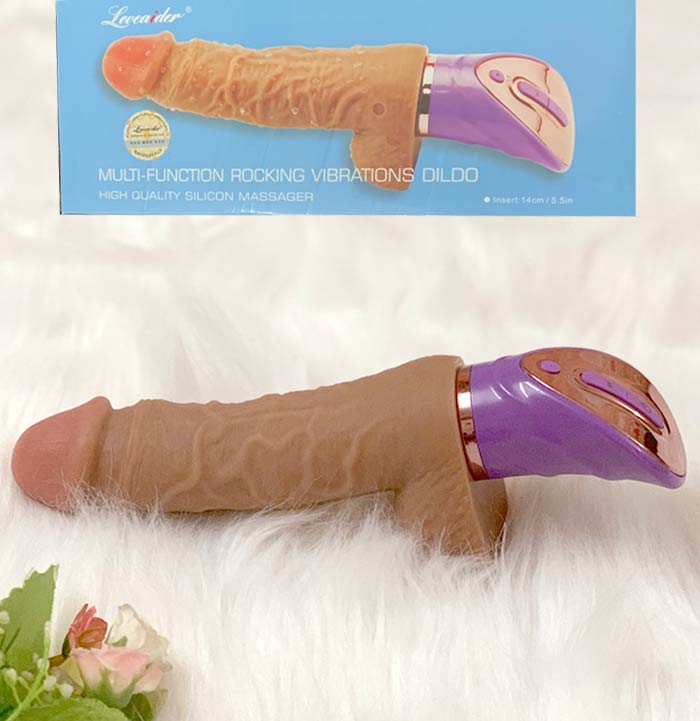 Dương vật Loveaider Rocking siêu mềm rung nhiệt kích thích cực mê