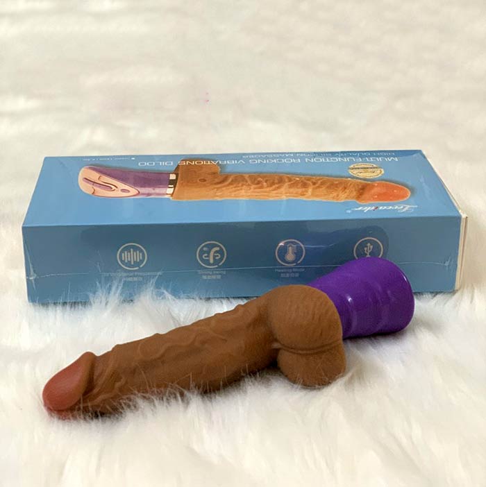 Dương vật Loveaider Rocking siêu mềm rung nhiệt kích thích cực mê