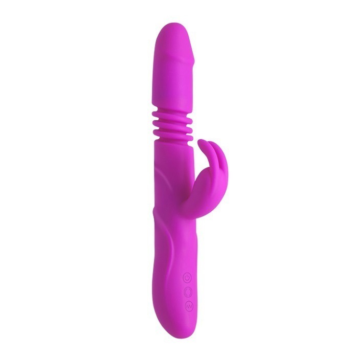 Dương vật rung thụt PrettyLove Ward silicon mềm mịn pin sạc