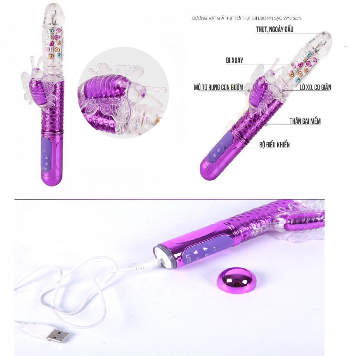 Dương vật rung thụt đa năng Libo cao cấp kích thích mạnh mẽ