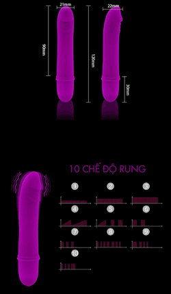 Máy Rung Mini Pretty Love Dương Vật Giả Cao Cấp Kích Thích Mạnh