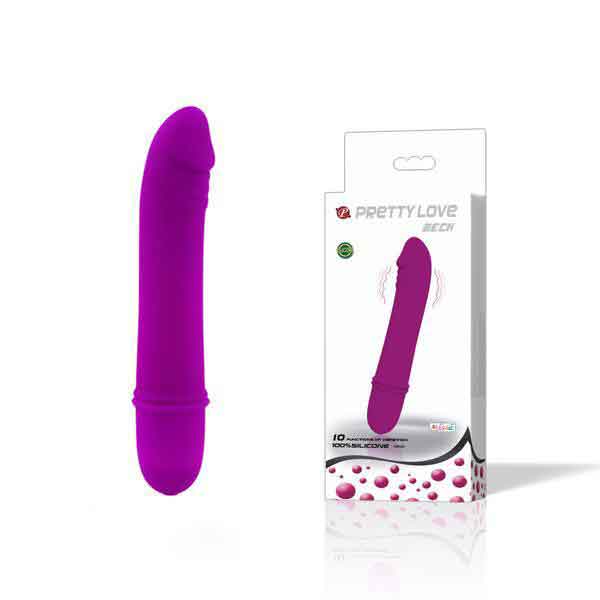Dương vật giả Pretty Love Mini silicon cao cấp 10 cấp độ rung nhỏ gọn