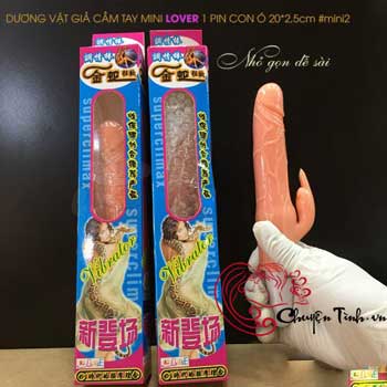 Dương vật giả mini Lover rung mạnh 1 pin silicon cao cấp kích thích