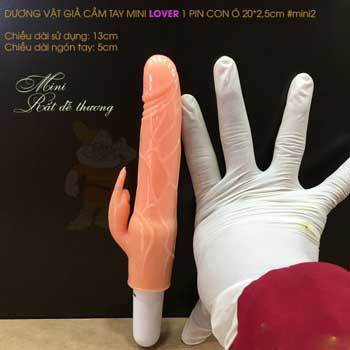Dương vật giả mini Lover rung mạnh 1 pin silicon cao cấp kích thích