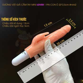 Dương vật giả mini Lover rung mạnh 1 pin silicon cao cấp kích thích