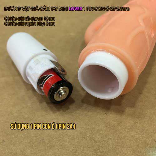 Dương vật giả mini Lover rung mạnh 1 pin silicon cao cấp kích thích