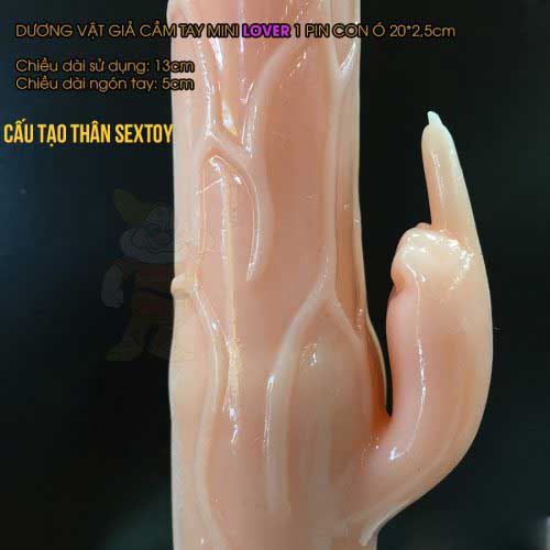 Dương vật giả mini Lover rung mạnh 1 pin silicon cao cấp kích thích